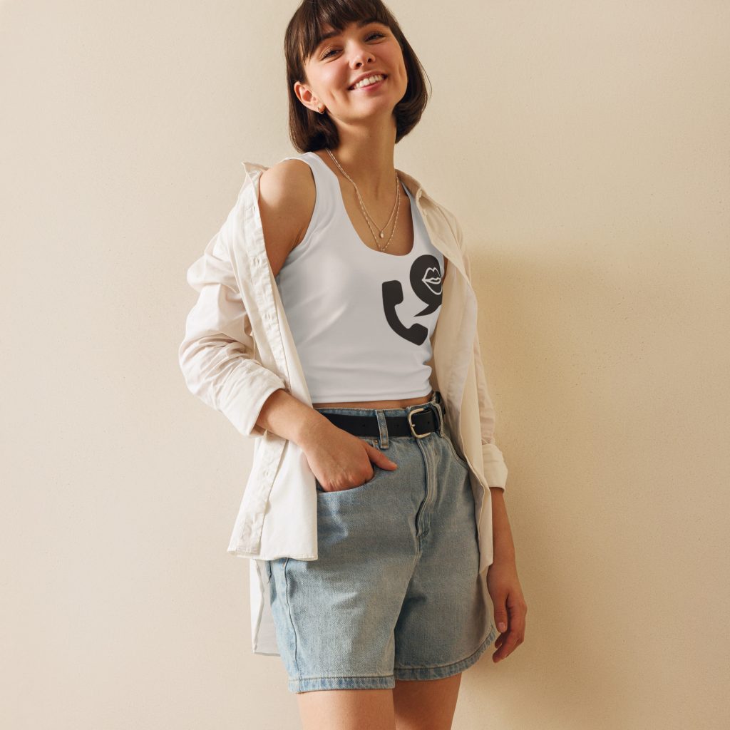 TALK Crop Top